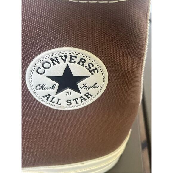 NWOB Converse Chuck Taylor All Star High Top Color Block Sneakers Brown Tan 11.5 - Picture 6 of 16